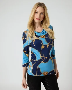 Shirt mit Ketten- und Grafikdruck