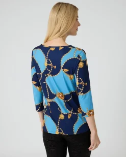 Shirt mit Ketten- und Grafikdruck