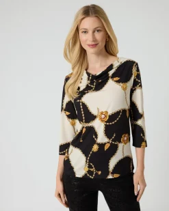 Shirt mit Ketten- und Grafikdruck