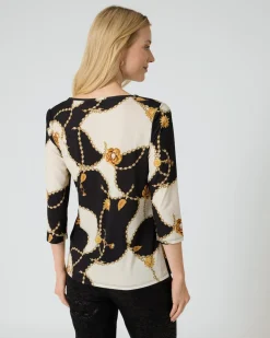 Shirt mit Ketten- und Grafikdruck