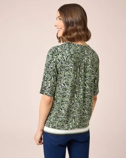 Shirt mit Key-Hole und Kordel