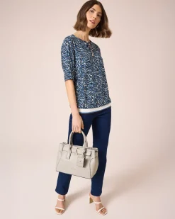 Shirt mit Key-Hole und Kordel