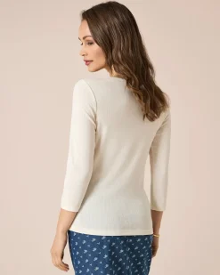 Shirt mit Keyhole und Schleife