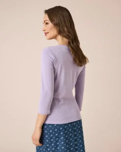 Shirt mit Keyhole und Schleife
