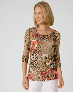 Shirt mit Knopfleiste am Rücken