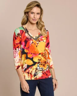 Shirt mit modischem Druck