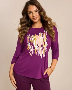 Shirt mit Neon Leo Print