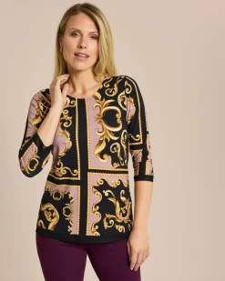 Shirt mit Ornamentprint