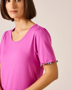 Shirt mit Pompom-Details