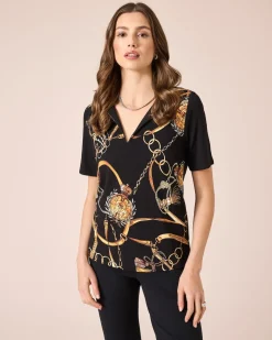 Shirt mit Quasten-Print