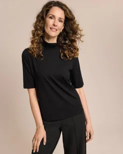 Shirt mit Rollkragen halbarm