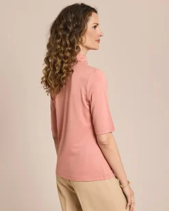 Shirt mit Rollkragen halbarm