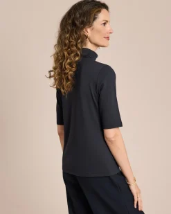 Shirt mit Rollkragen halbarm