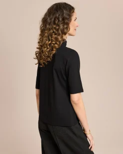 Shirt mit Rollkragen halbarm