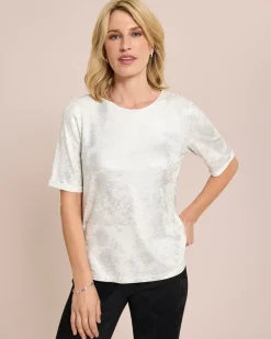 Shirt mit schimmerndem Druck