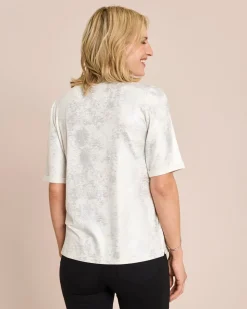 Shirt mit schimmerndem Druck