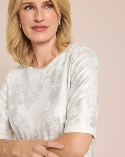 Shirt mit schimmerndem Druck