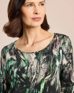 Shirt mit Schlangenprint