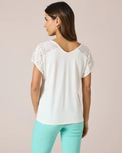 Shirt mit Schulterdekor