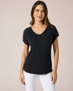 Shirt mit Schulterdekor