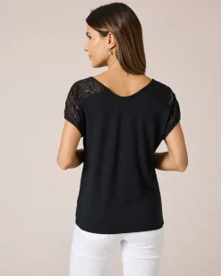 Shirt mit Schulterdekor