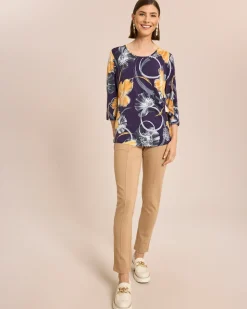 Shirt mit seitlicher Schleife