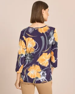 Shirt mit seitlicher Schleife
