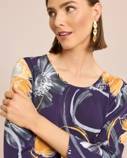 Shirt mit seitlicher Schleife