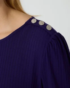 Shirt mit Silberknöpfen