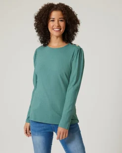 Shirt mit Silberknöpfen