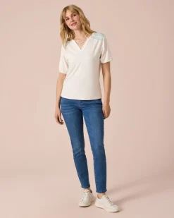 Shirt mit Smok-Detail