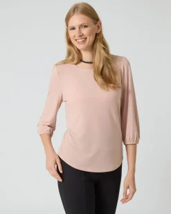 Shirt mit Smok-Einsatz