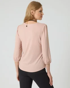 Shirt mit Smok-Einsatz