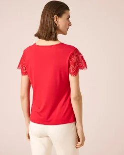 Shirt mit Spitze