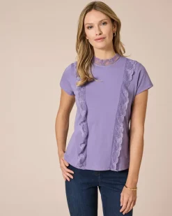Shirt mit Spitze