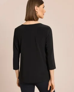 Shirt mit Strassdeko und Falten