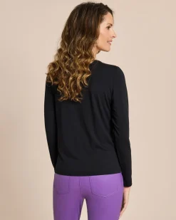 Shirt mit Strasssteinbesatz