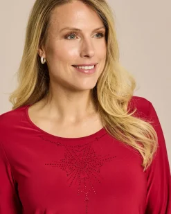 Shirt mit Strassverzierung