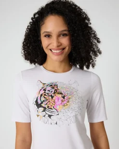Shirt mit Tigerkopf