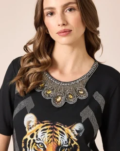 Shirt mit Tigerkopf