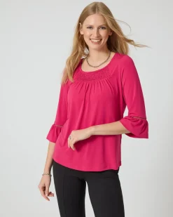 Shirt mit Trompetenärmel