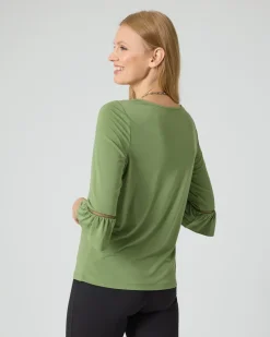 Shirt mit Trompetenärmel