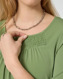 Shirt mit Trompetenärmel
