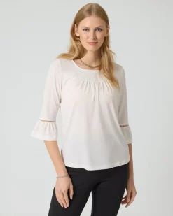 Shirt mit Trompetenärmel