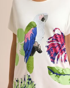 Shirt mit tropischem Print