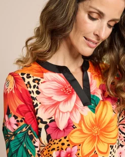 Shirt mit Tunika-Ausschnitt