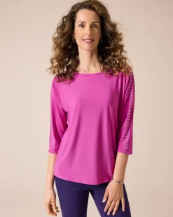 Shirt mit U-Boot Ausschnitt