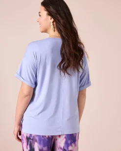 Shirt mit V-Ausschnitt