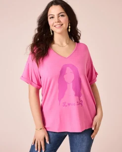 Shirt mit V-Ausschnitt