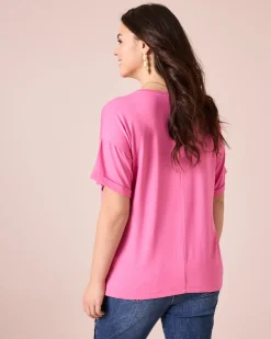 Shirt mit V-Ausschnitt